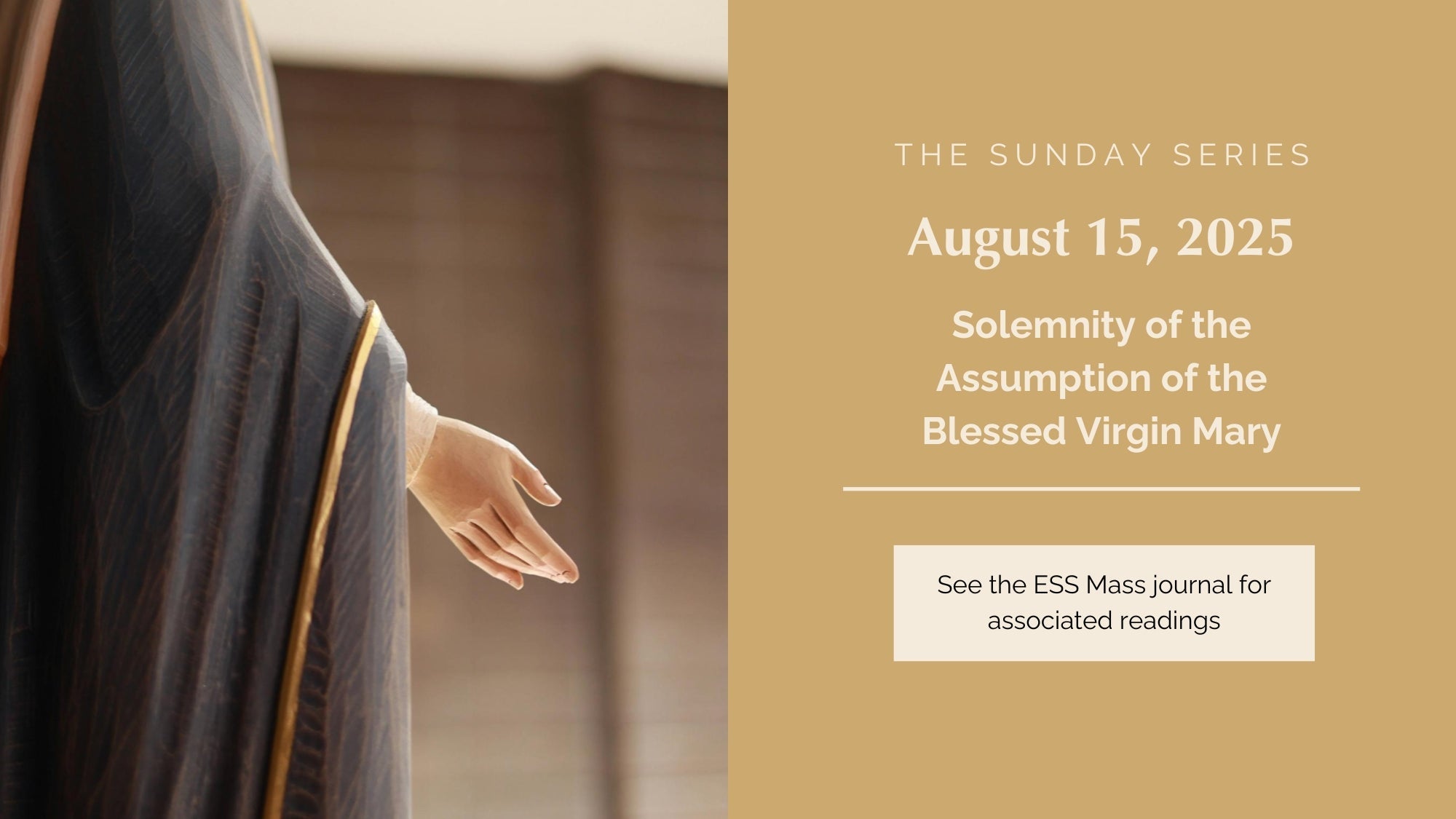 August 15, 2025: Solemnity of the Assumption of the Blessed Virgin Mary