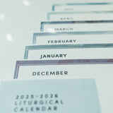 2025-2026 Liturgical Calendar