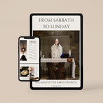 Tablet and phone showing priest during mass and eucharist in monstrance on white background