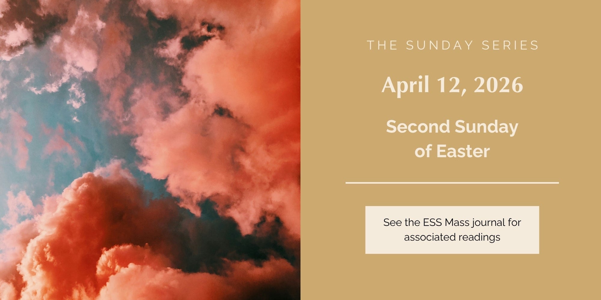 April 12, 2026: Second Sunday of Easter (Sunday of Divine Mercy)