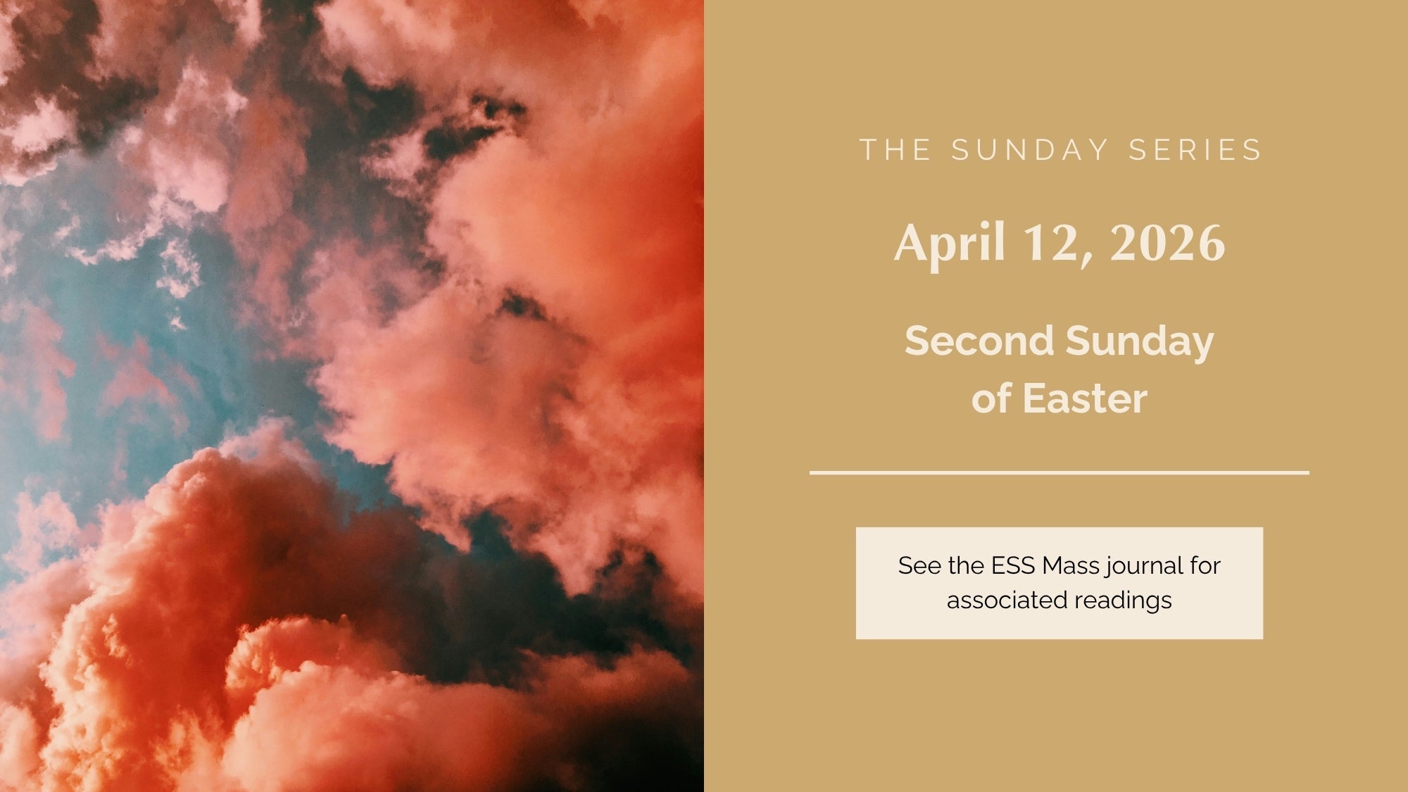 April 12, 2026: Second Sunday of Easter (Sunday of Divine Mercy)