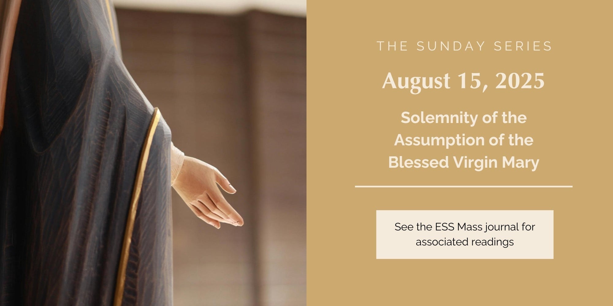 August 15, 2025: Solemnity of the Assumption of the Blessed Virgin Mary