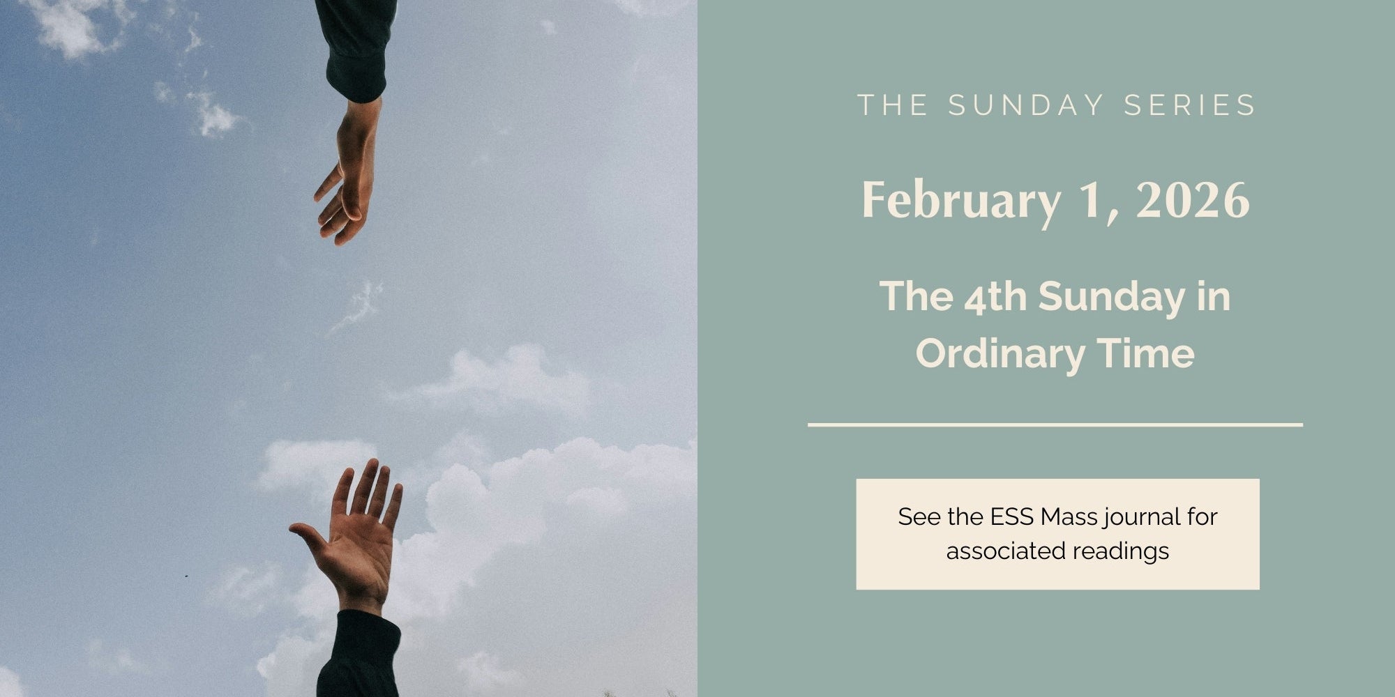 February 1, 2026: Fourth Sunday in Ordinary Time