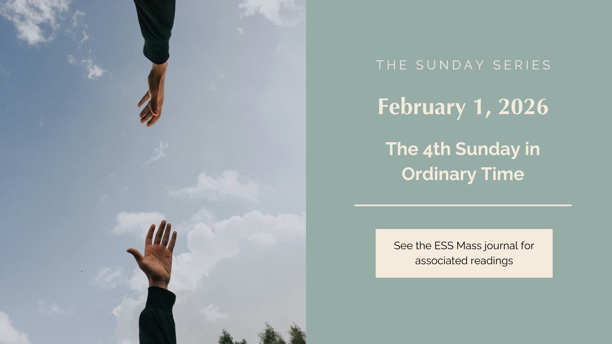 February 1, 2026: Fourth Sunday in Ordinary Time