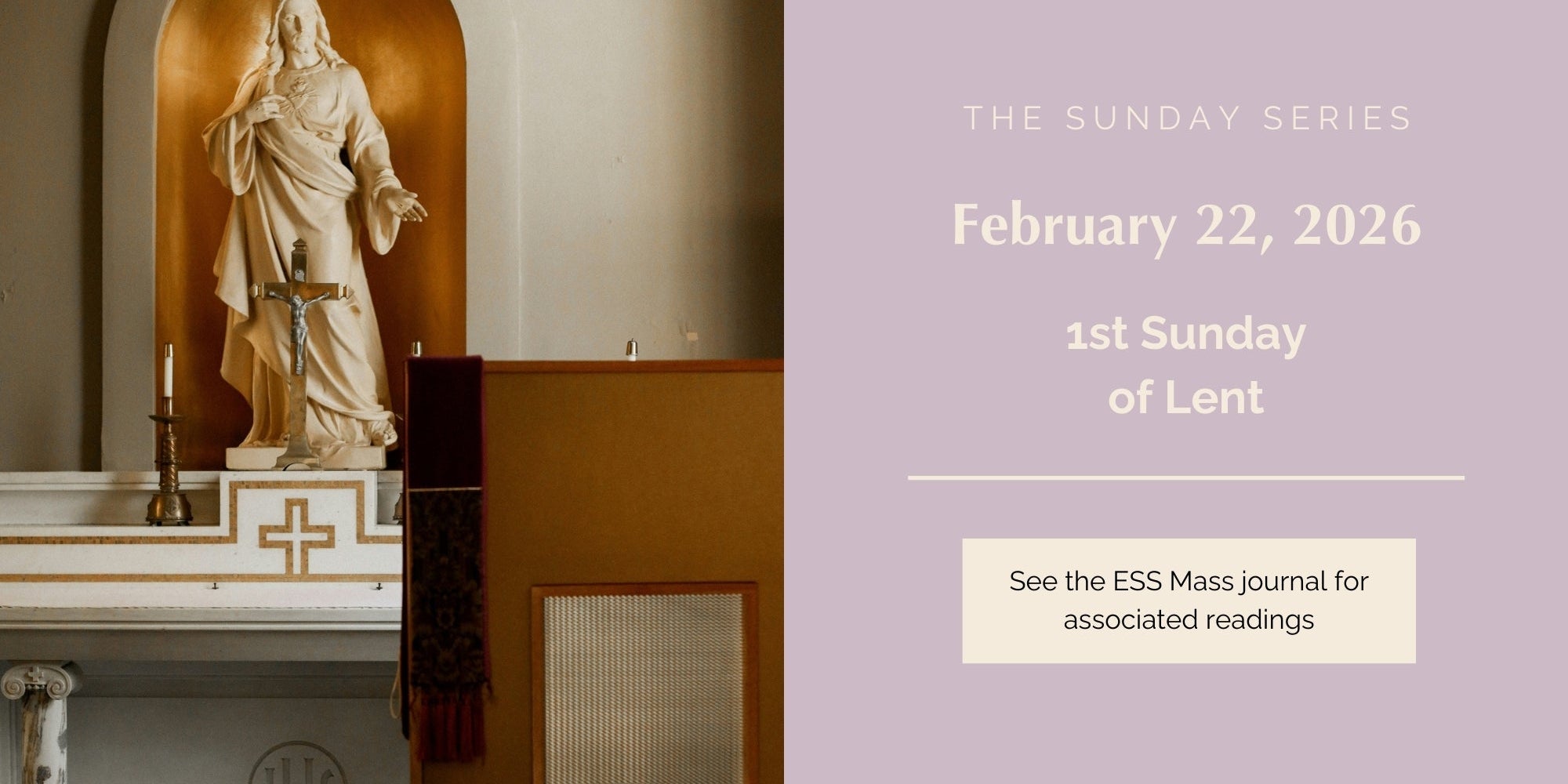 February 22, 2026: First Sunday of Lent