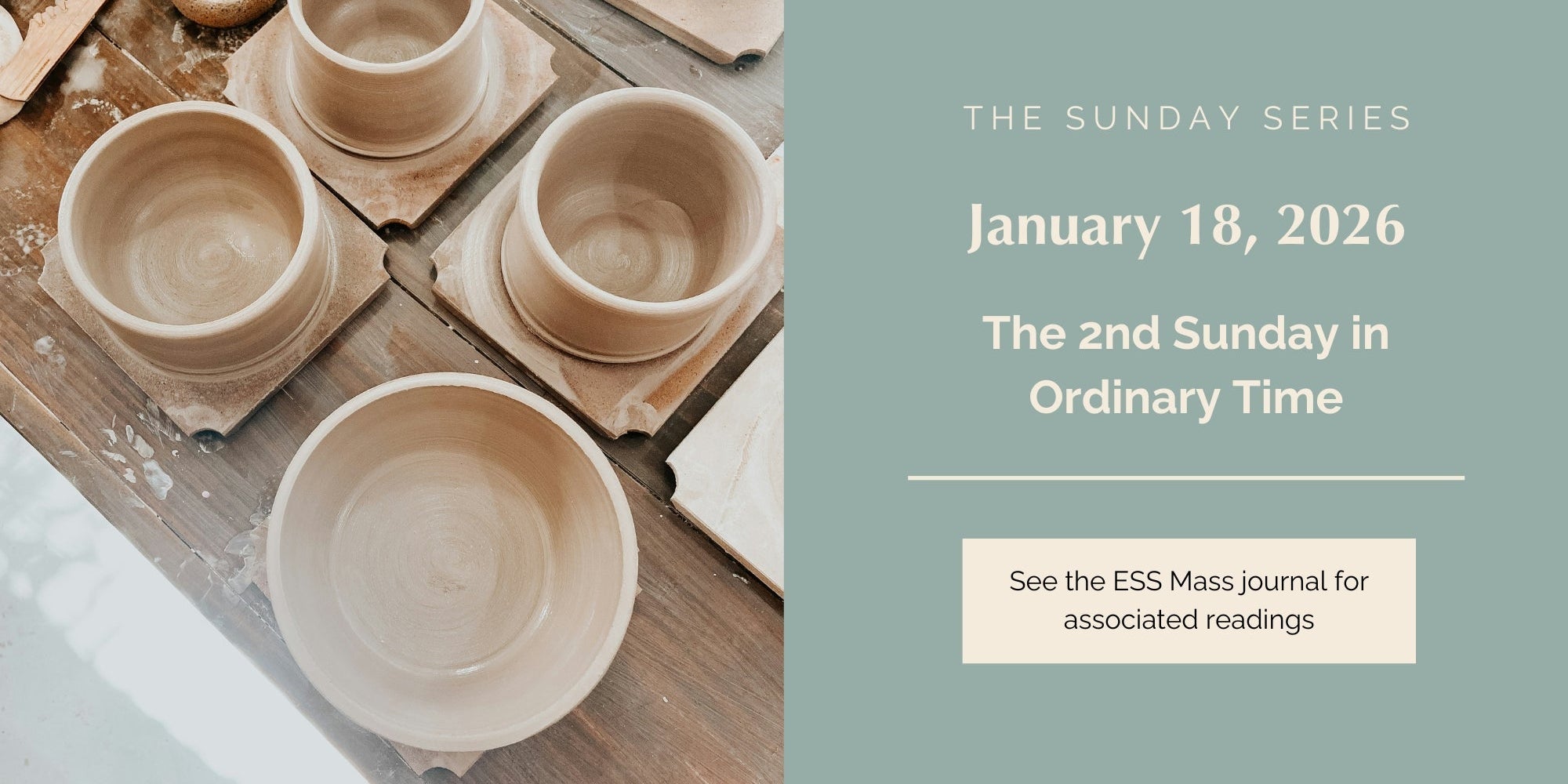 January 18, 2026: Second Sunday in Ordinary Time