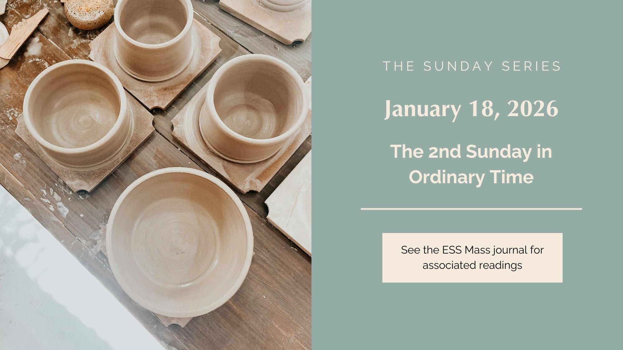 January 18, 2026: Second Sunday in Ordinary Time