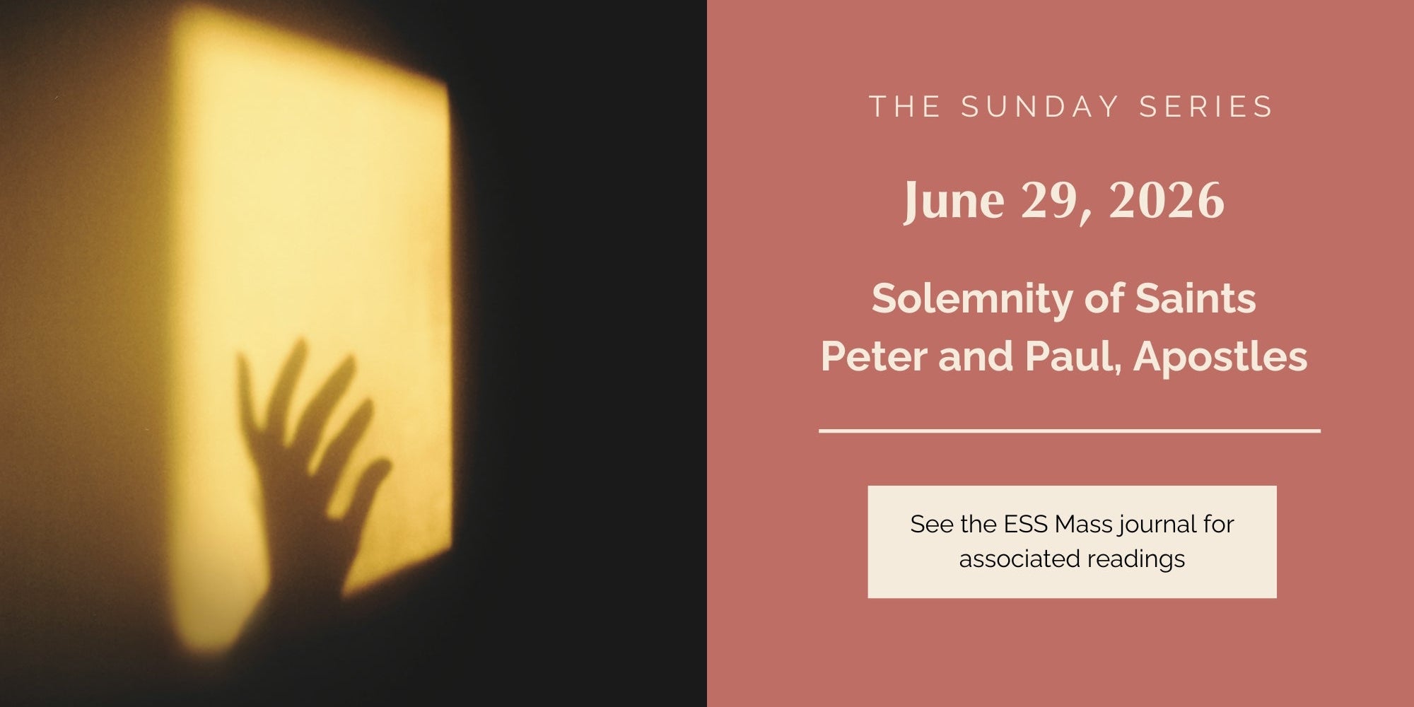 June 29, 2026: Solemnity of Saints Peter and Paul, Apostles