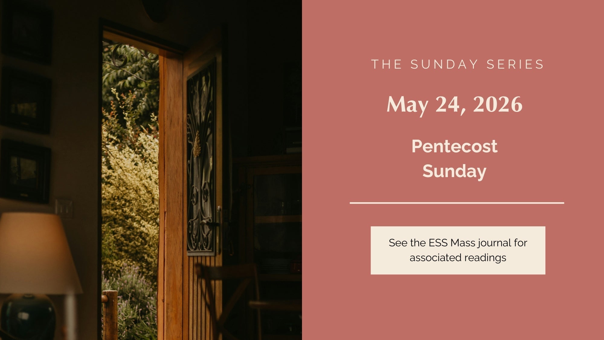 May 24, 2026: Pentecost Sunday