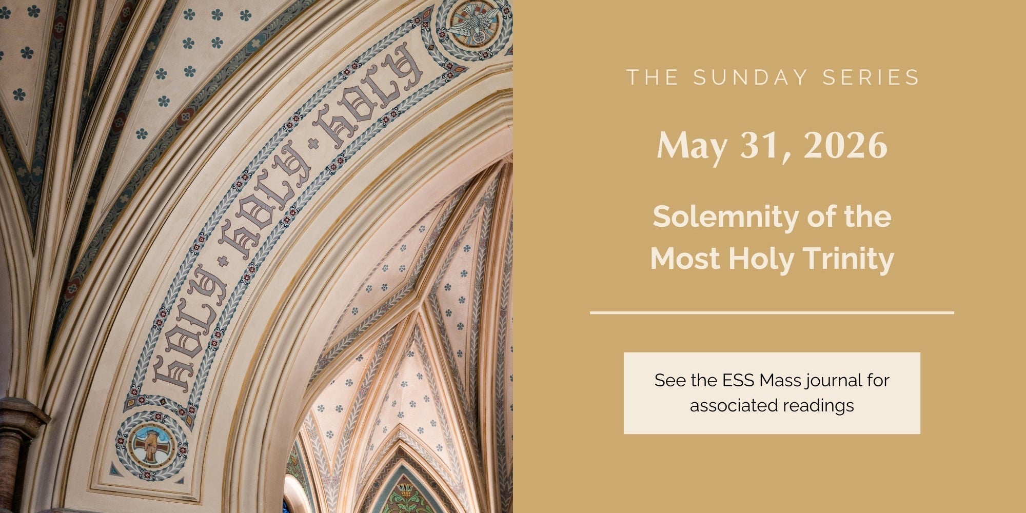 May 31, 2026: Solemnity of the Most Holy Trinity
