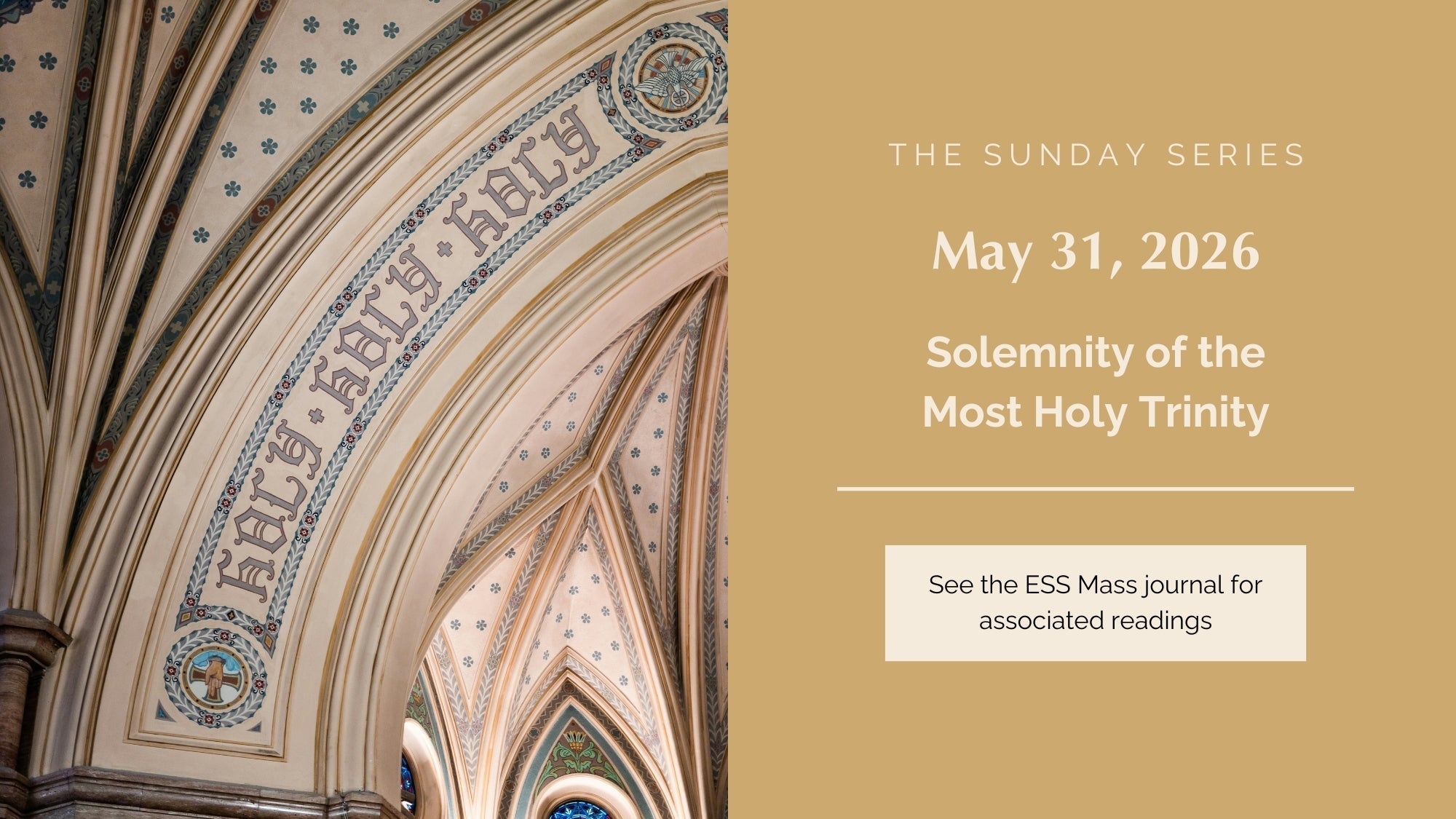 May 31, 2026: Solemnity of the Most Holy Trinity