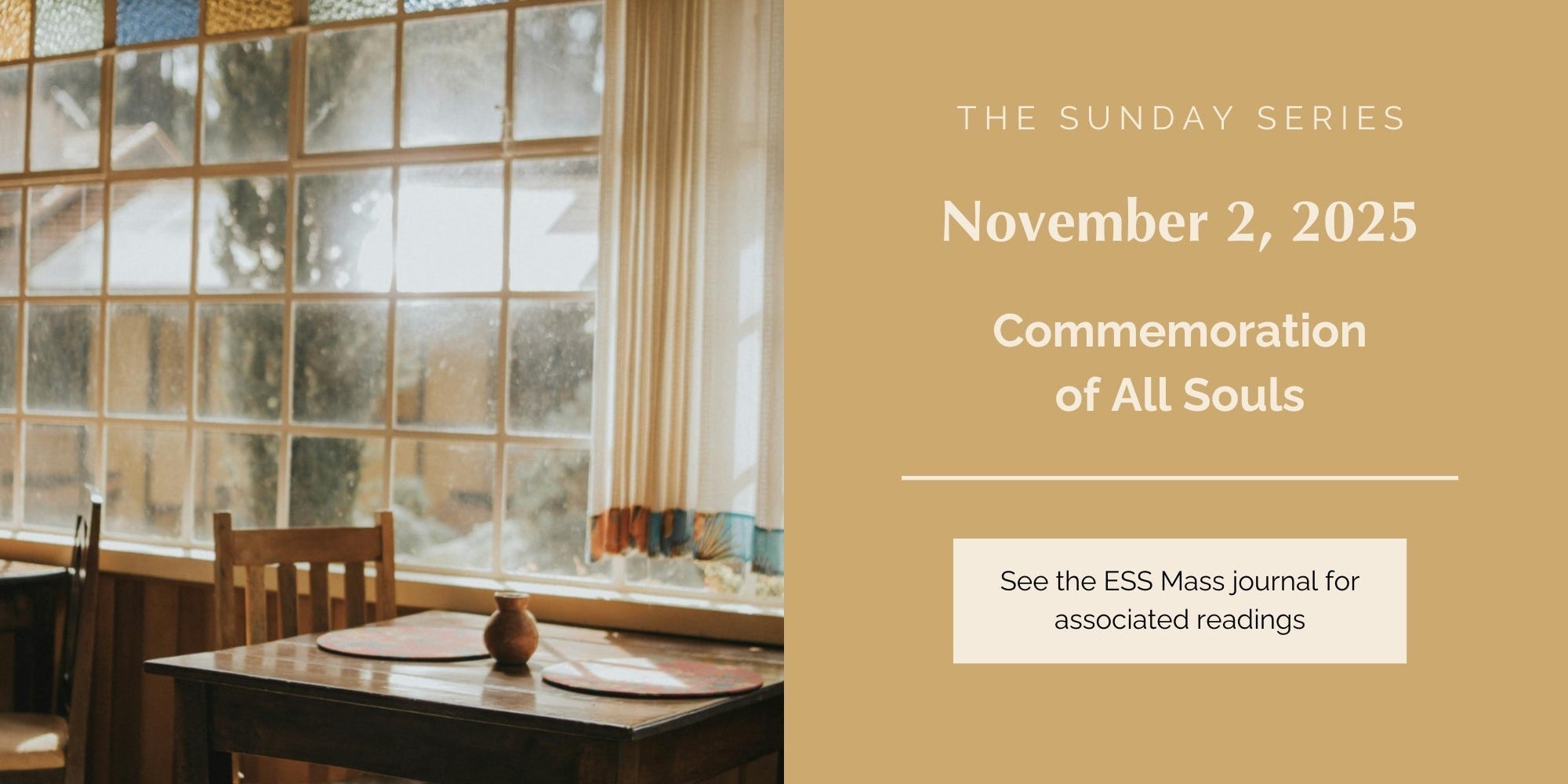 November 2, 2025: Commemoration of All Souls