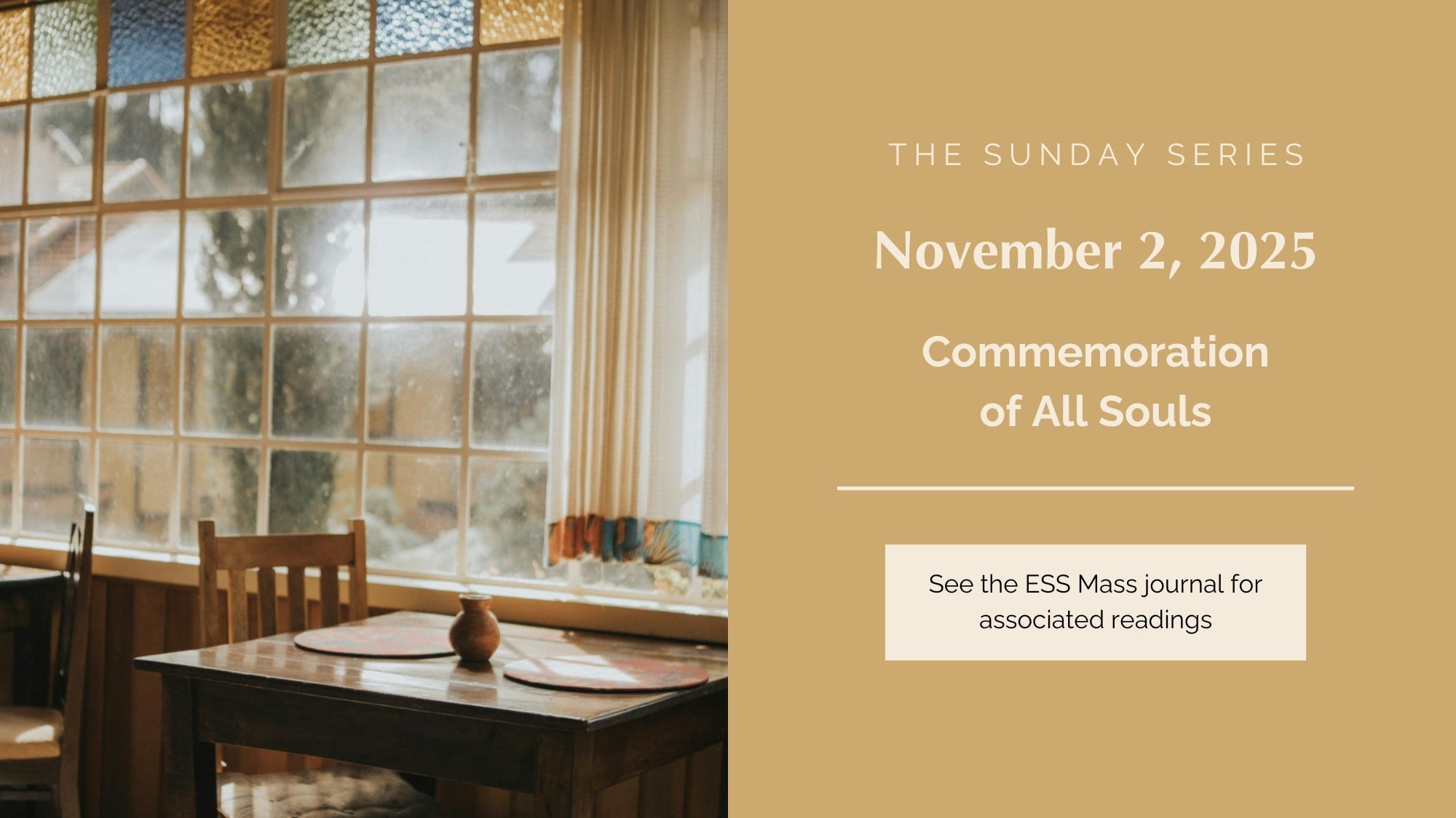 November 2, 2025: Commemoration of All Souls