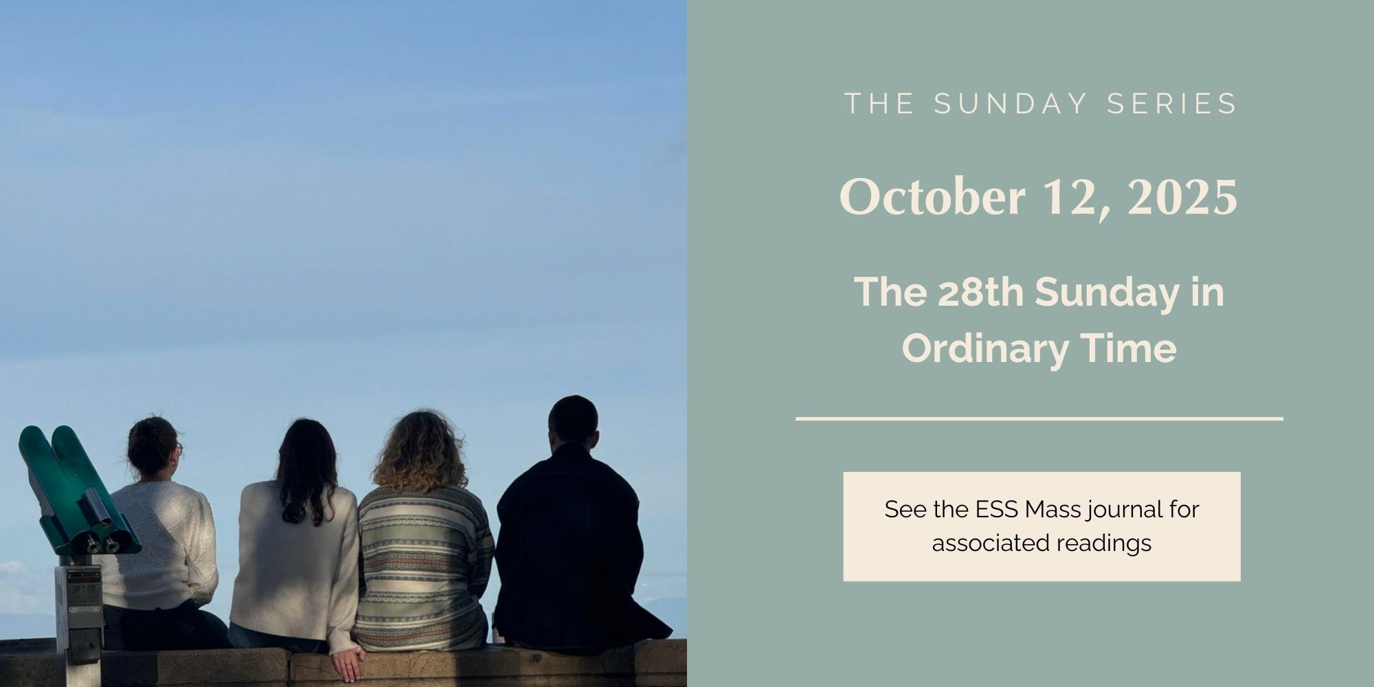 October 12, 2025: Twenty-Eighth Sunday in Ordinary Time