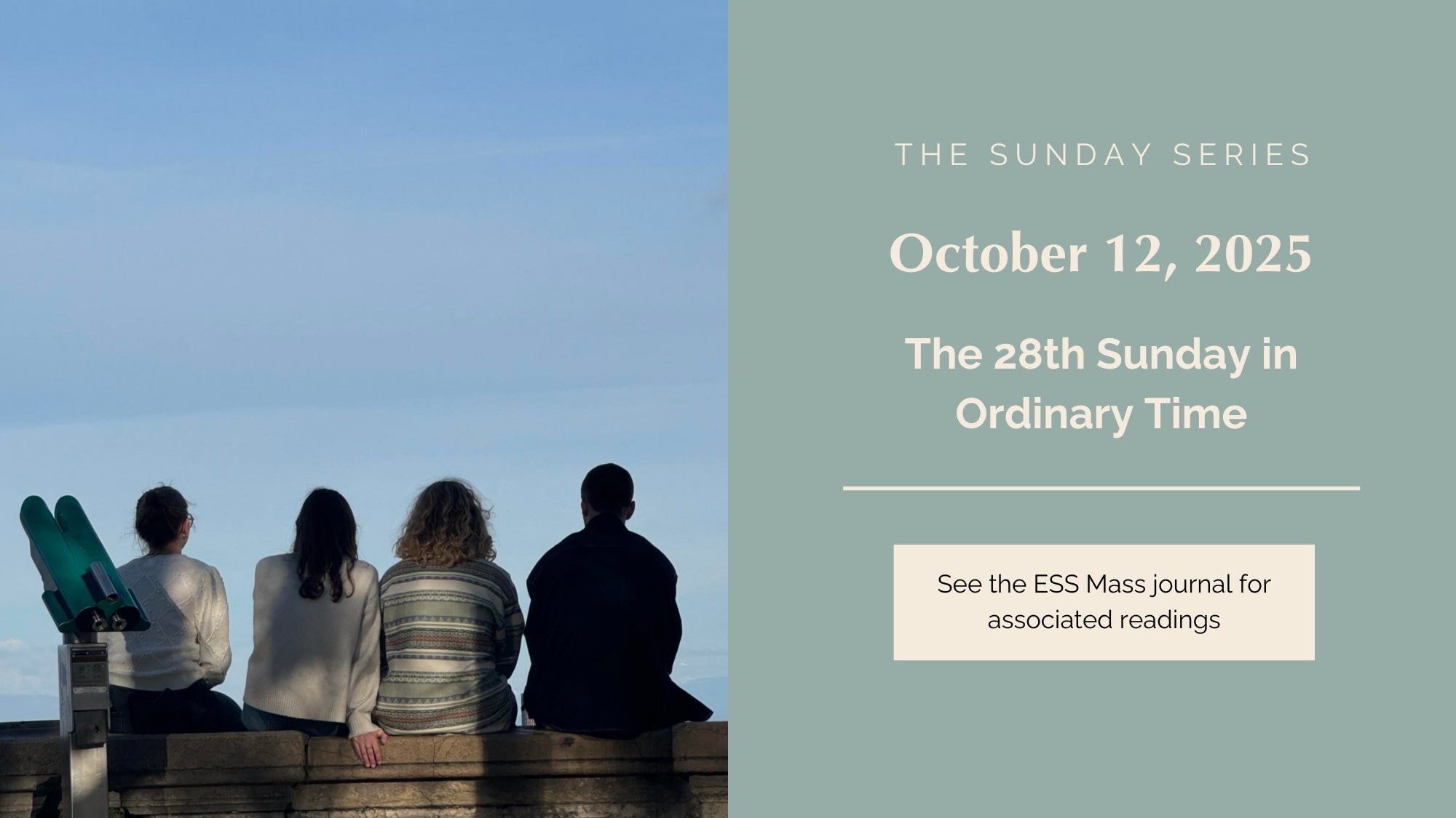 October 12, 2025: Twenty-Eighth Sunday in Ordinary Time