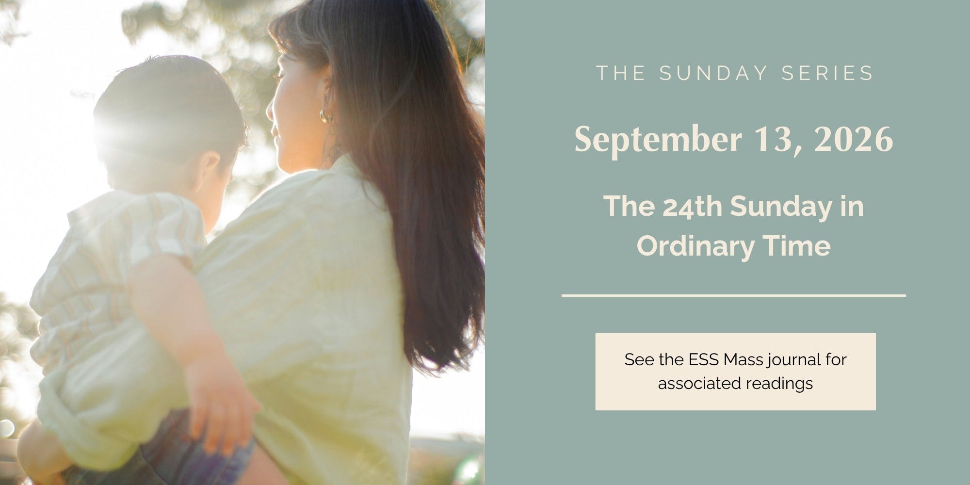 September 13, 2026: Twenty-fourth Sunday in Ordinary Time