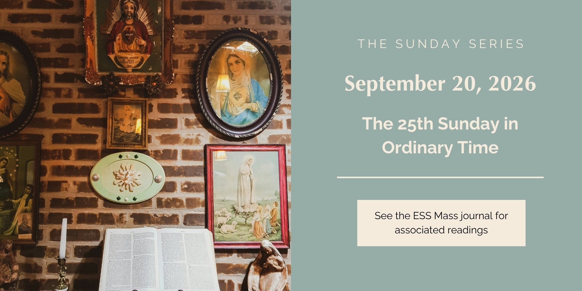 September 20, 2026: Twenty-fifth Sunday in Ordinary Time