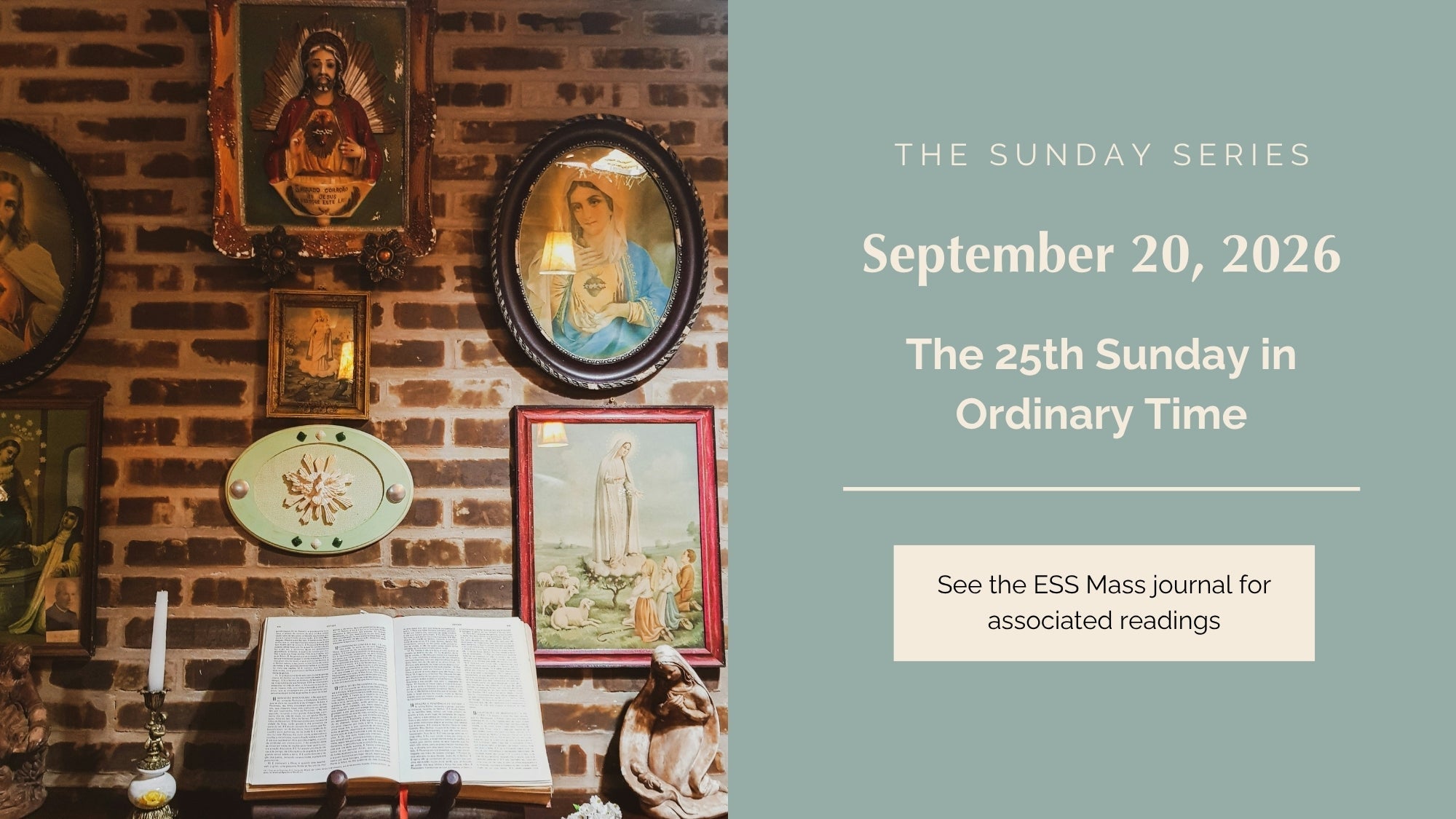 September 20, 2026: Twenty-fifth Sunday in Ordinary Time